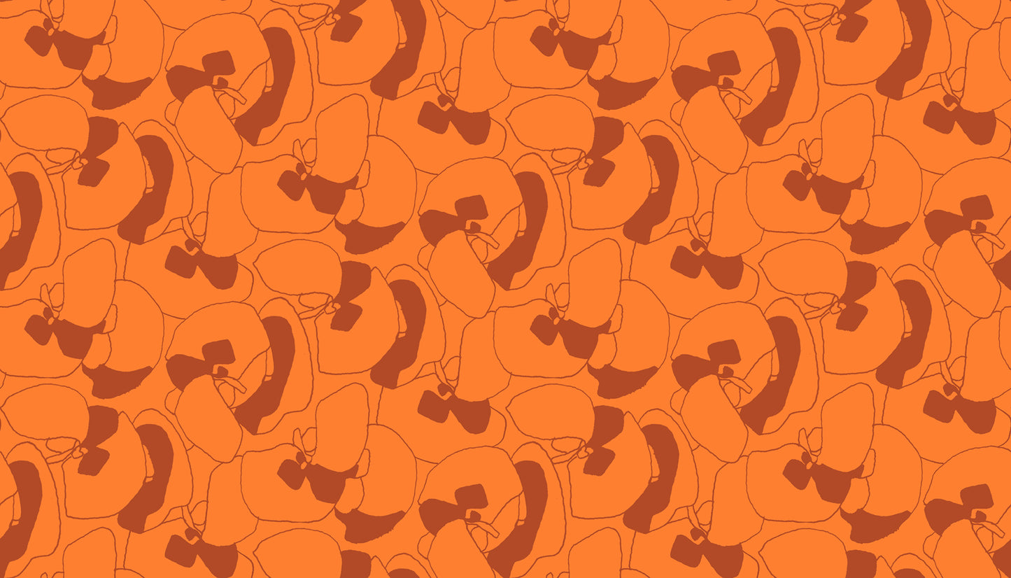 Memento Fabric || Carolyn Friedlander for Ruby Star Society || Seagrapes Orange || Ships August 2026