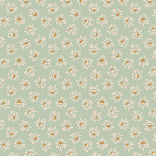 Slow Summer Cotton Fabric - Suzy Quilts for Art Gallery Fabrics - Susans Pistachio