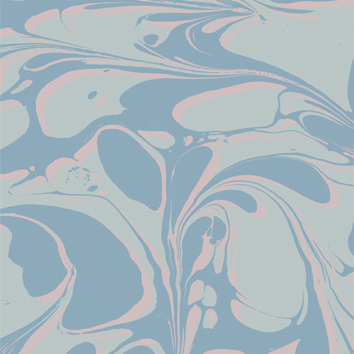 Slow Summer Cotton Fabric - Suzy Quilts for Art Gallery Fabrics - Marble Glacier