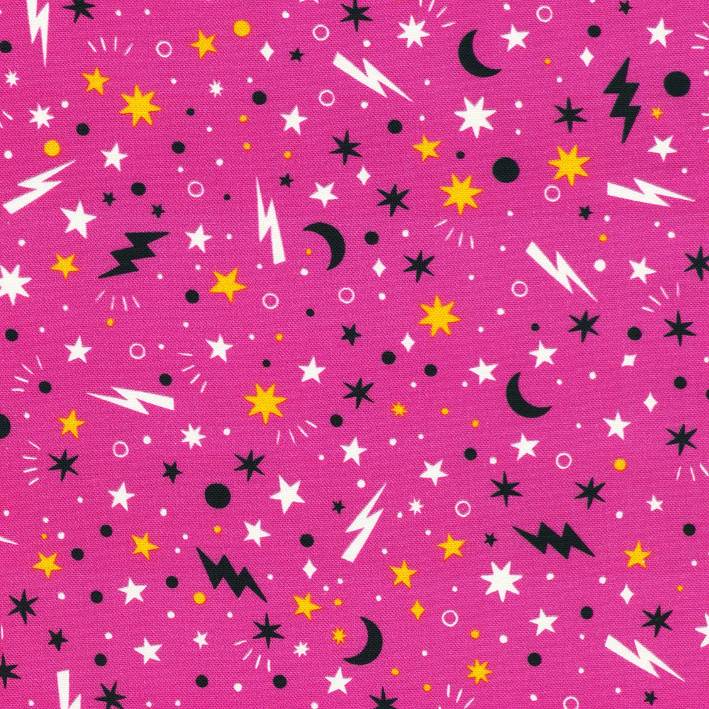 Lights Out Glow in the dark || Robert Kaufman || Candy Pink