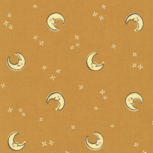 Cozy Cottons - Over The Moon Flannel - Acorn