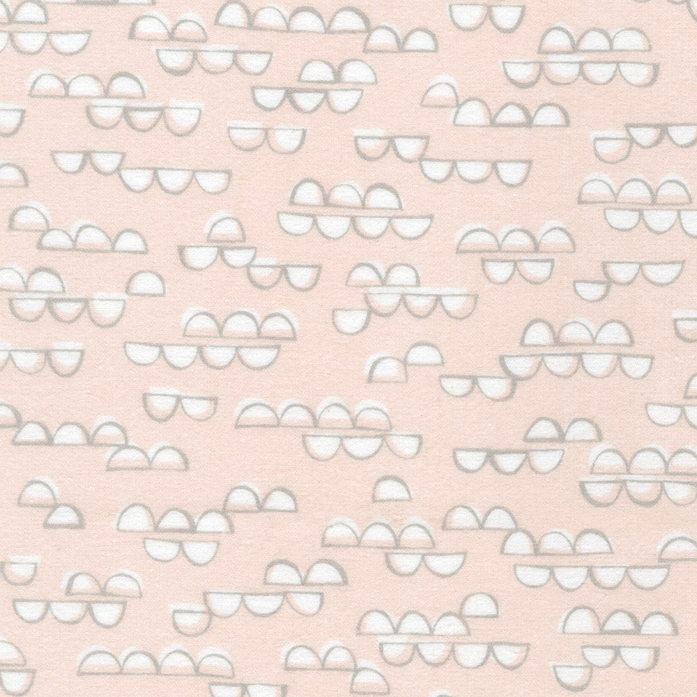 Cozy Cottons - Over The Moon Flannel - Pearl Pink