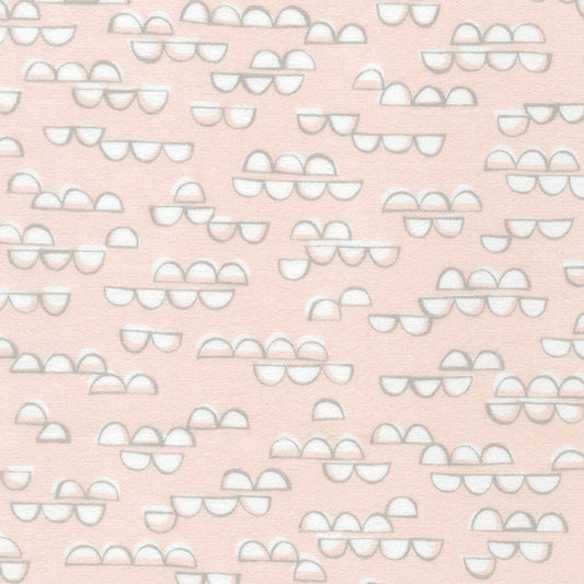 Cozy Cottons - Over The Moon Flannel - Pearl Pink