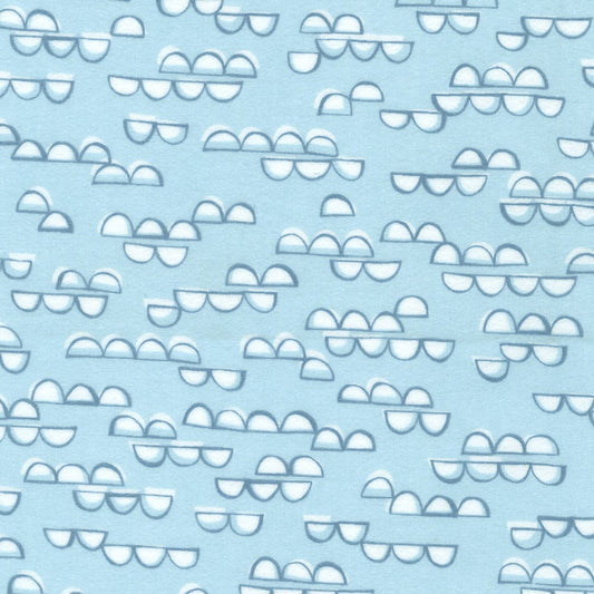 Cozy Cottons - Over The Moon Flannel - Sky