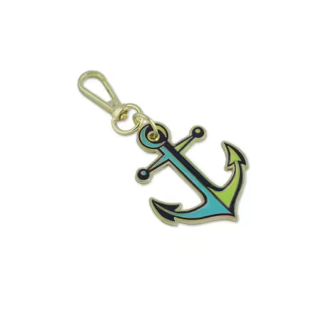 Tula Pink Floral Reef Collection: Anchors Aweigh Marine Bag Charms || Pre-order, Arrives May 2026