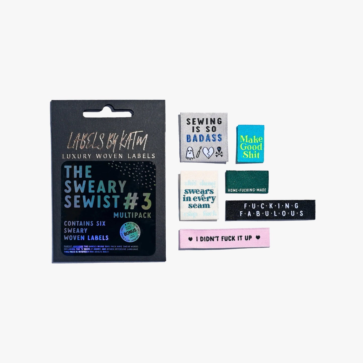 The Sweary Sewist 3.0 Labels - Kylie and the Machine