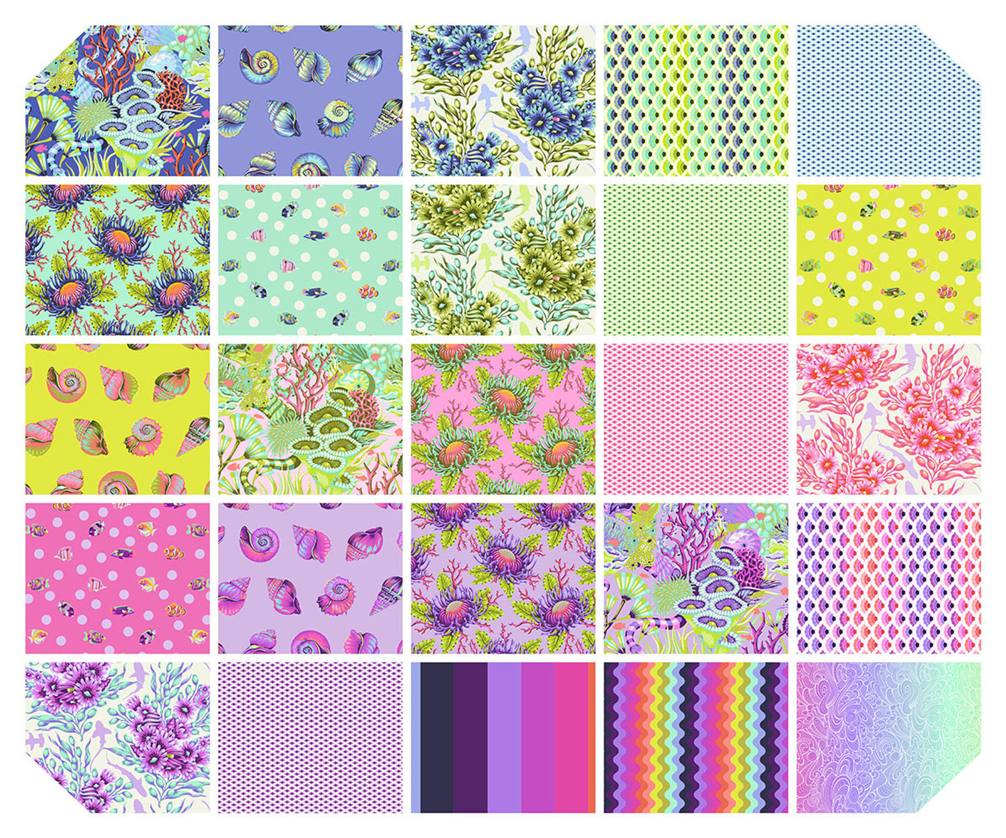Tula Pink's Floral Reef 25 Fabric Bundle - Preorder, Ships April/May 2026