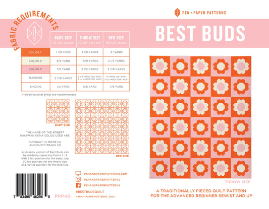 Best Buds Quilt Pattern - Pen and Paper Patterns