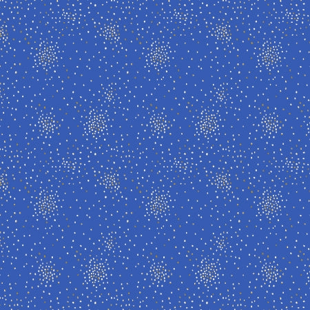 Cotton + Steel Basics - Clusters - Deep Ocean Metallic