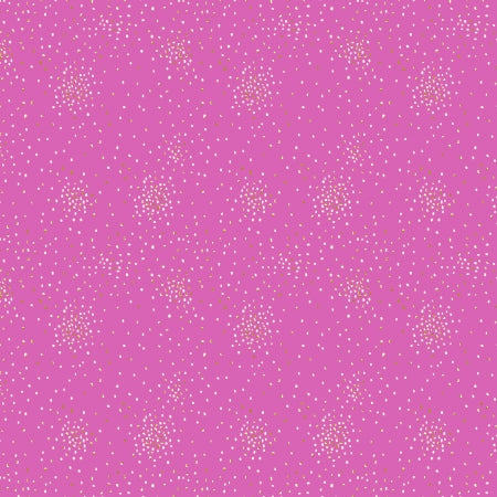 Cotton + Steel Basics - Clusters - Perfect Pink Metallic