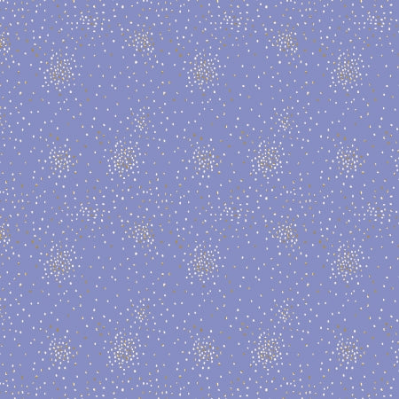 Cotton + Steel Basics - Clusters - Wisteria Metallic