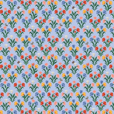 Curio by Rifle Paper Company - Tulips in Light Blue