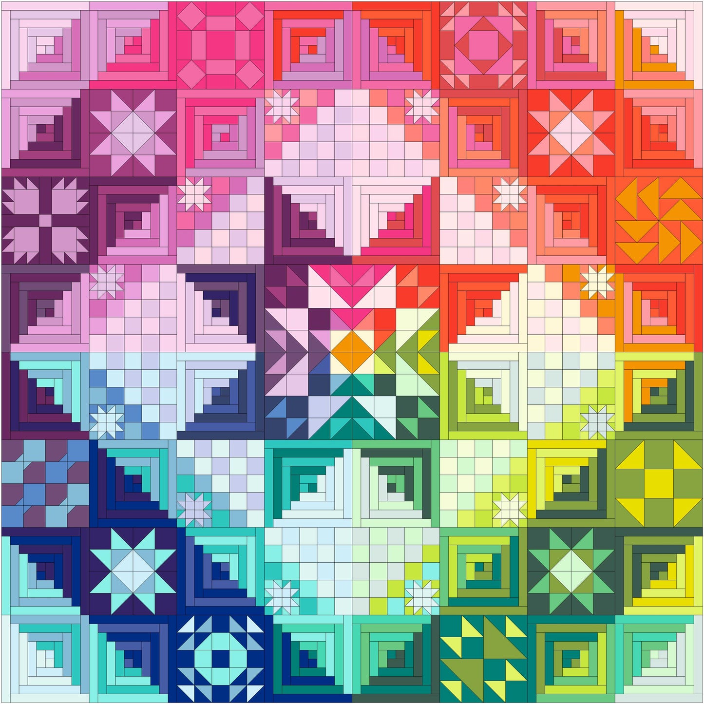 Amish With A Twist Two Kit || Tula Pink Solids || PreOrder, Shipping May/June 2026