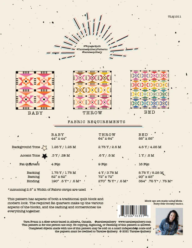 Voyager Quilt Pattern - Taralee Quiltery