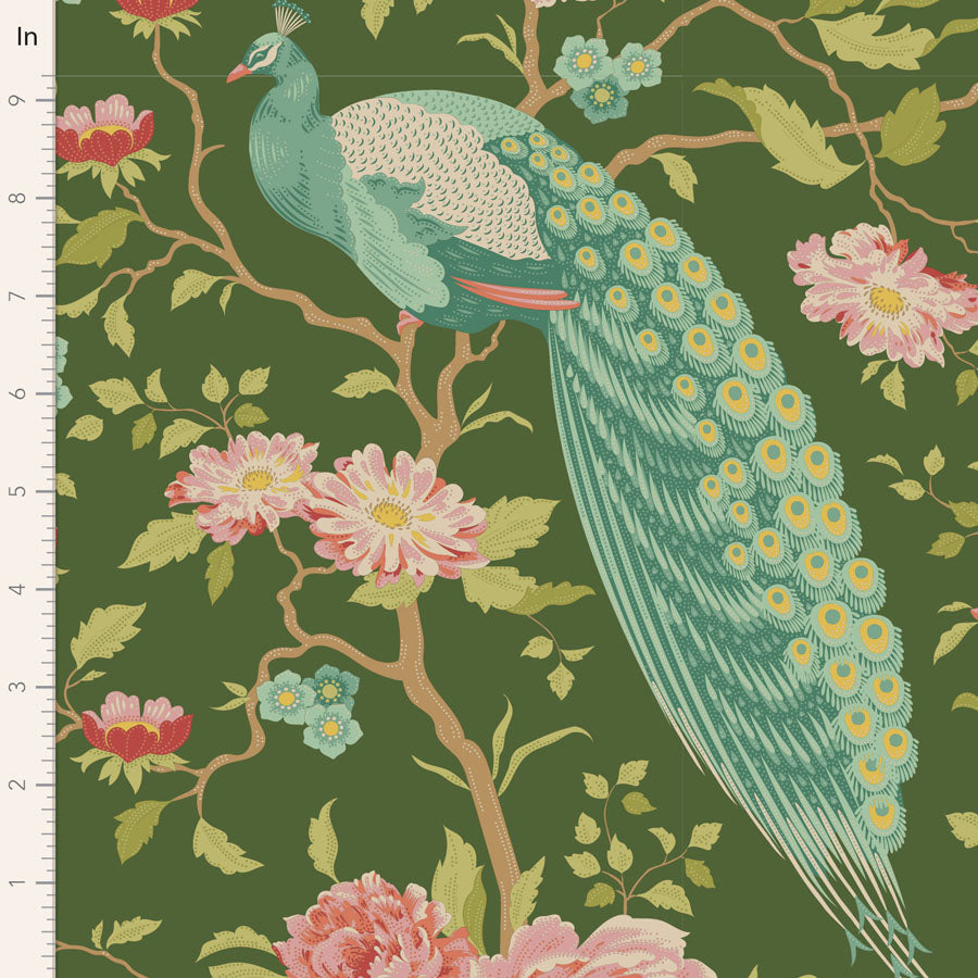 Chic Escape by Tilda - Peacock Tree Green