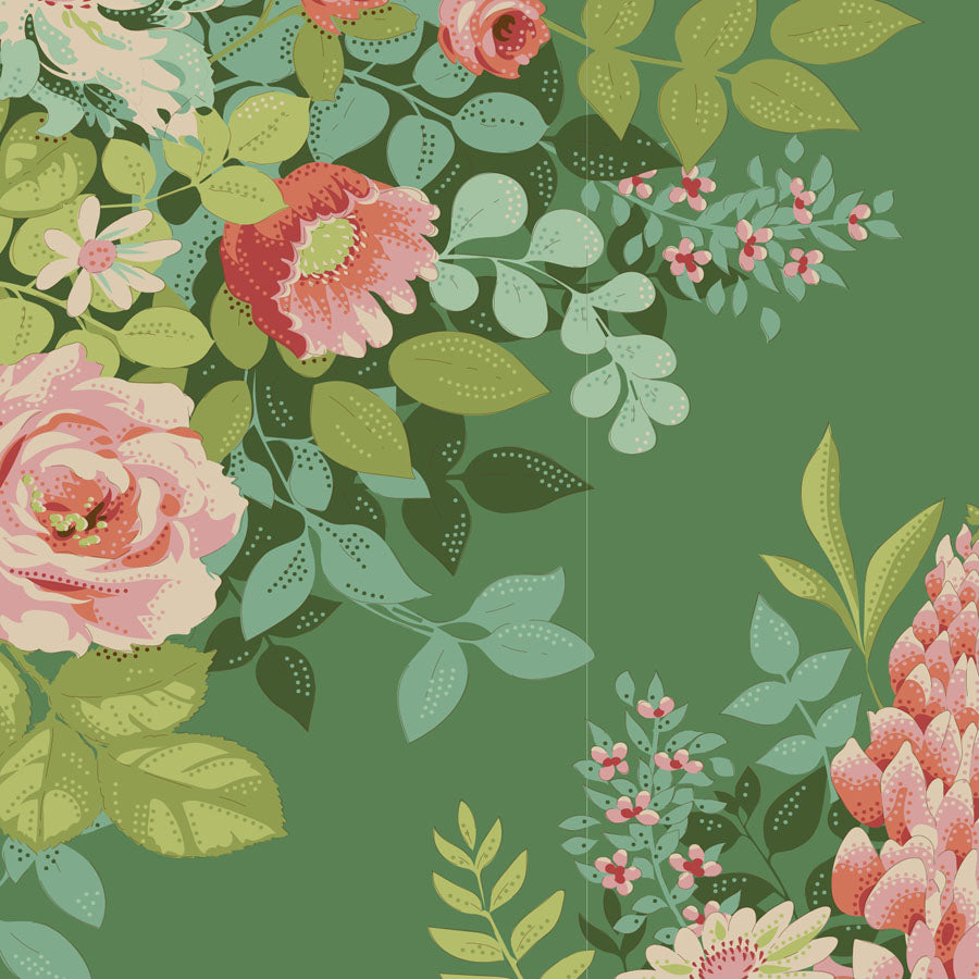 Chic Escape by Tilda - Whimsyflower Green