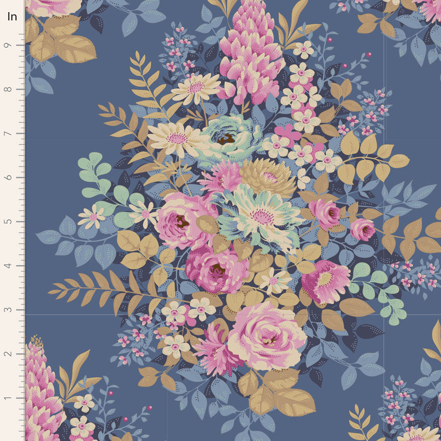 Chic Escape by Tilda - Whimsy Flower Blue