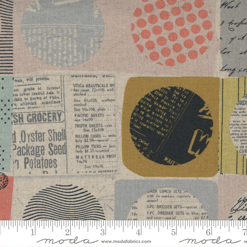 Celestial Mochi Linen Natural by Zen Chic for Moda - Arrives Delayed until at least April 2022