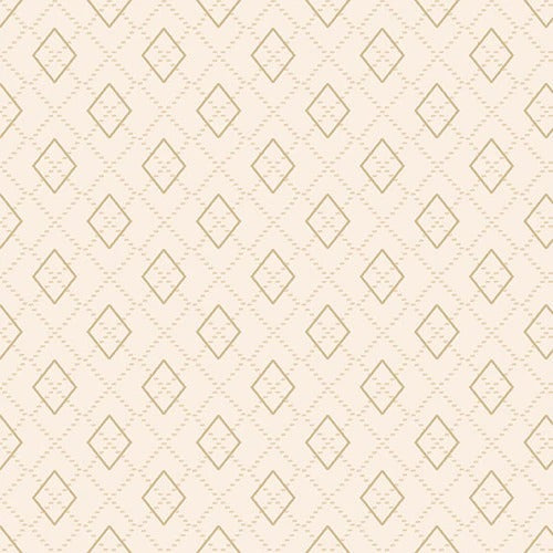 Folk Art Flannels IV - Janet Nesbitt - Cream Argyle