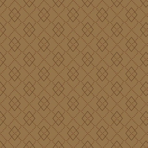 Folk Art Flannels IV - Janet Nesbitt - Cocoa Argyle