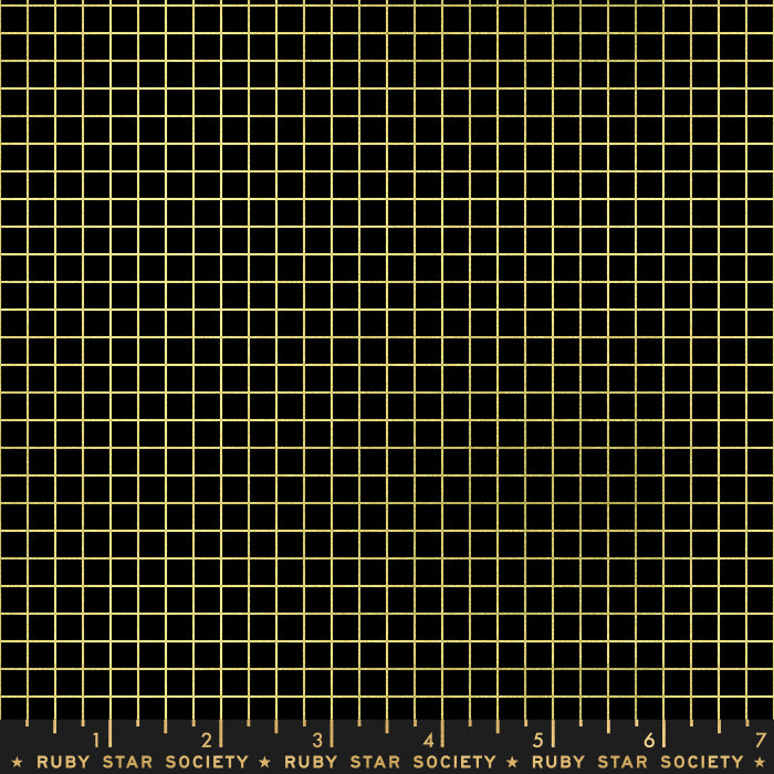 Grid Metallic Black Gold -- Kimberly Knight -- Ruby Star Society