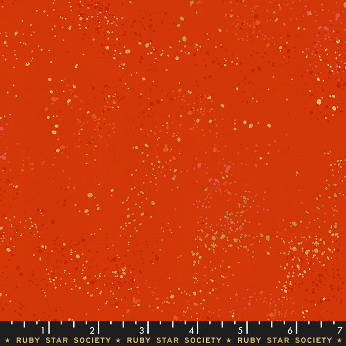 Speckled Metallic Warm Red -- Ruby Star Society