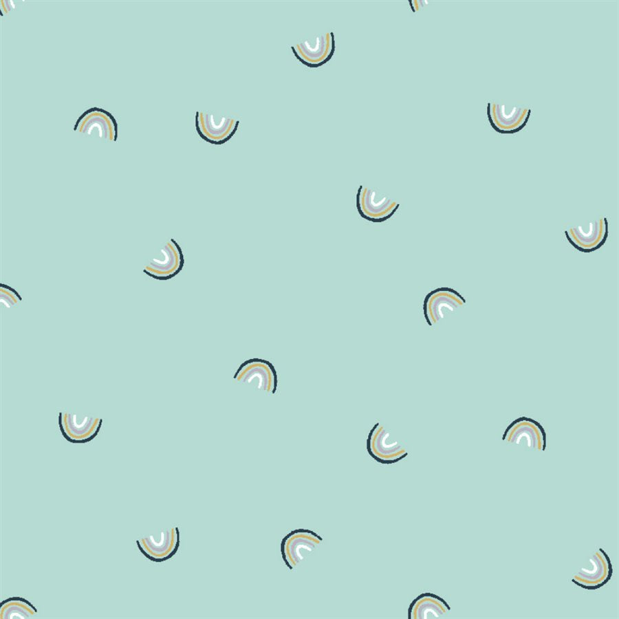Always Look for Rainbows by Cotton + Steel - Hint of Mint Fabric