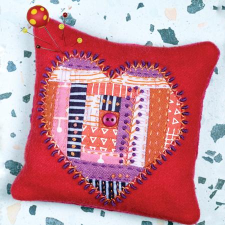 Heartthrob Pincushion Kit - Sue Spargo