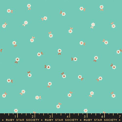 Falling Flowers Agave Fabric - Curio - Melody Miller - Ruby Star Society