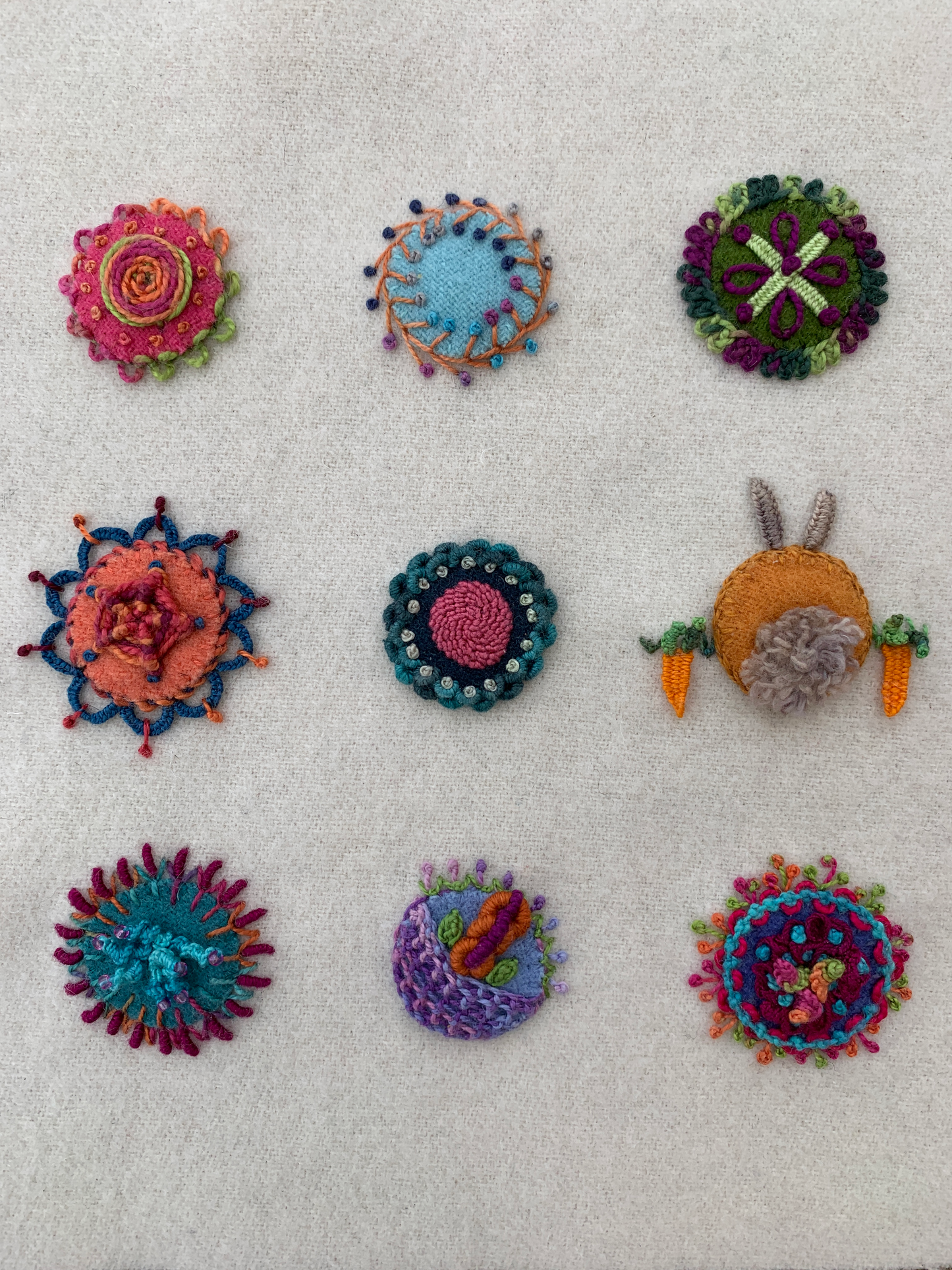 QFTH TV Wool Felt Stitch Along - Original Nine Circles E-Book