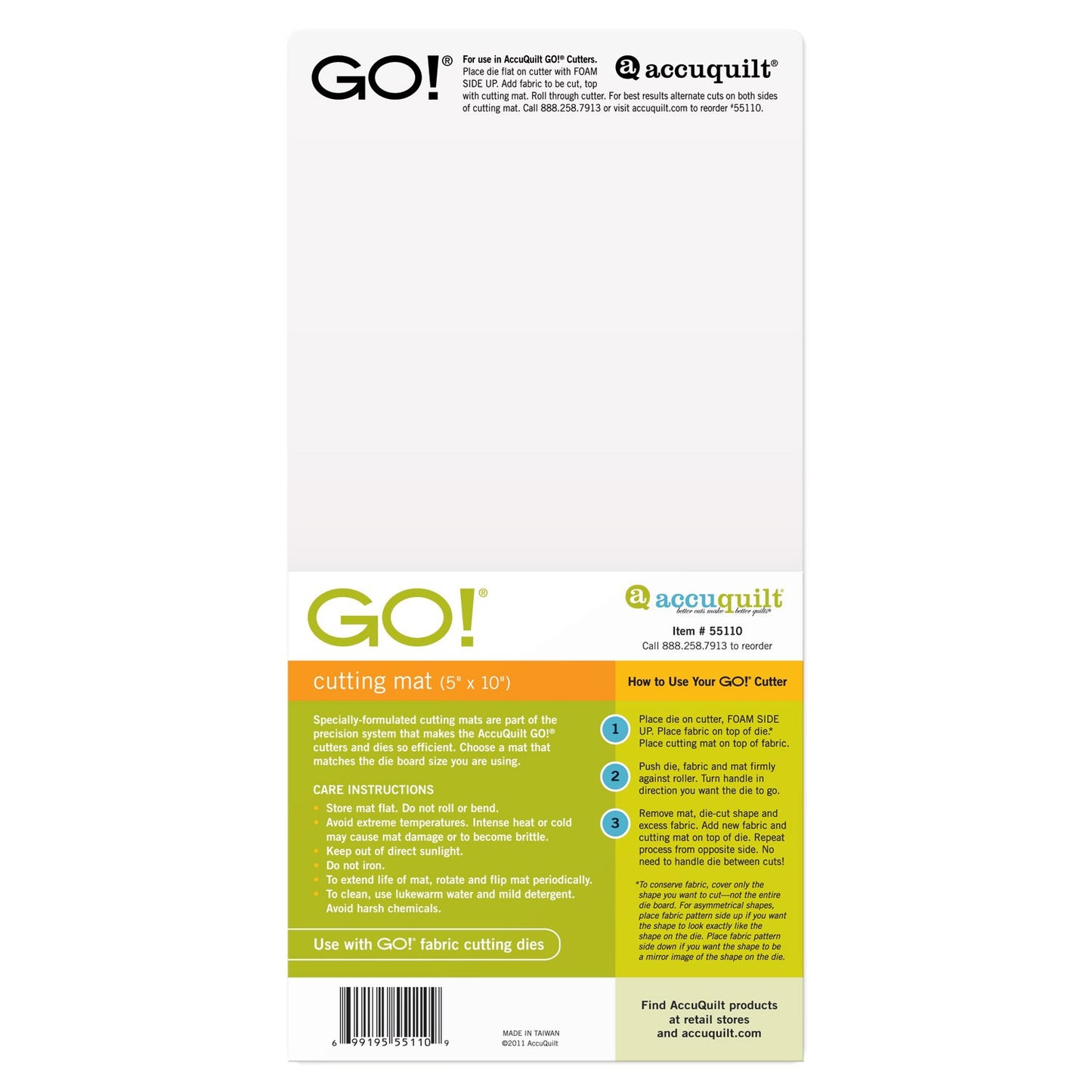 Go! 5" x 10" Cutting Mat