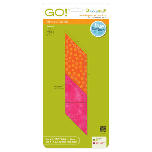 Go! 45 Degree Parallelogram 2 15/16" x 3 7/8" Die