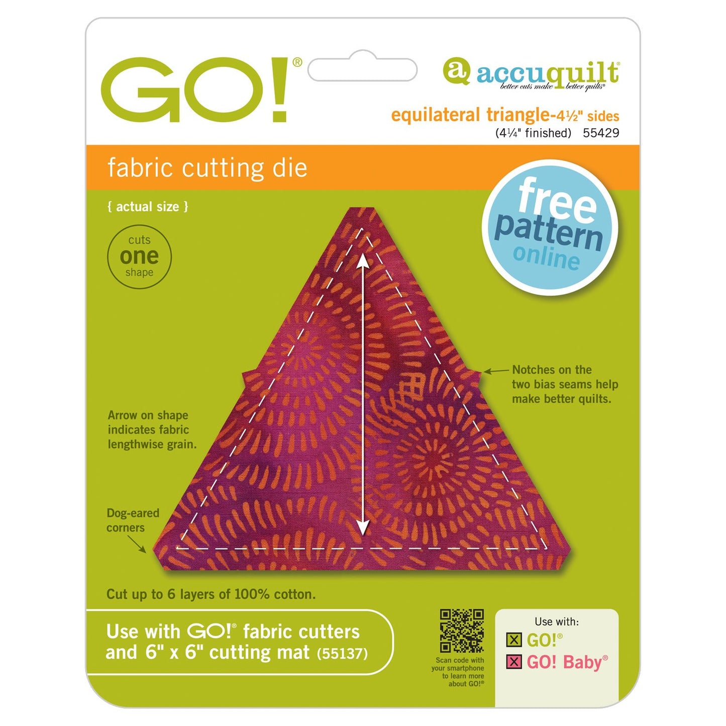 GO! Equilateral Triangle-4 1/2" Sides (4 1/4" Finished) Die