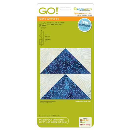 Go! Flying Geese 3 1/2" x 6 1/2" Die