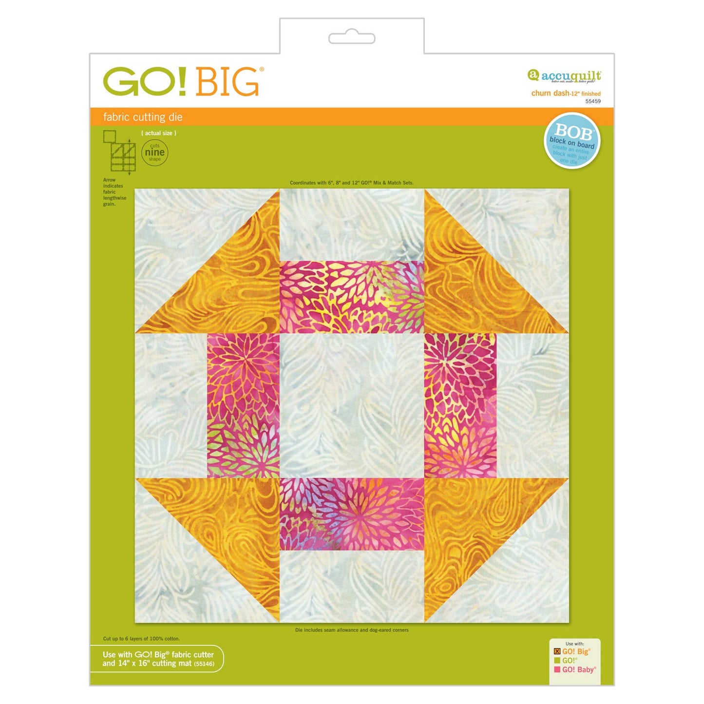 Go! Big 12" Churn Dash Die