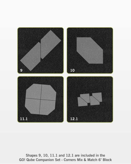 Go! QUBE Companion Set - Corners - 6" Block
