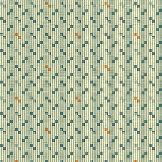 Practical Magic by Laundry Basket Quilts - Square Dance, Light Teal