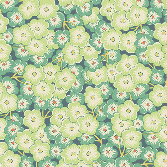 Sweet Ride by Laundry Basket Quilts - Jade Cherry Blossom