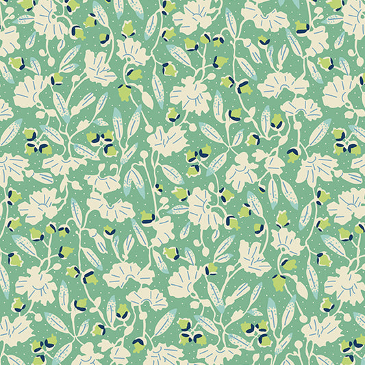 Sweet Ride by Laundry Basket Quilts - Celadon Jasmine