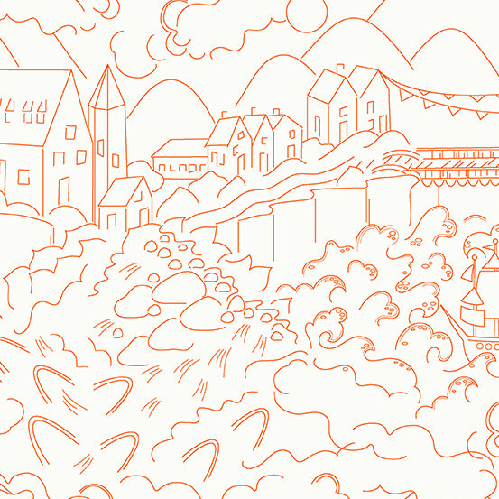 Sun Print Luminance - Village - Carrot