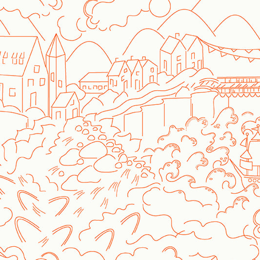 Sun Print Luminance - Village - Carrot