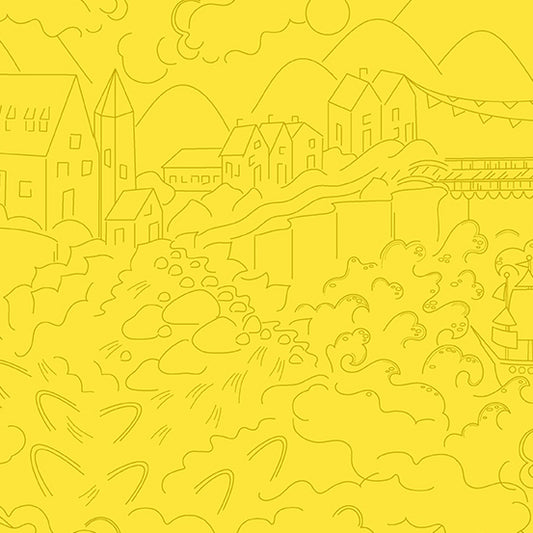 Sun Print Luminance - Village - Lemon