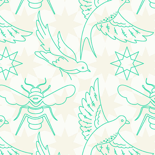 Sun Print Luminance - Flourish - Jade