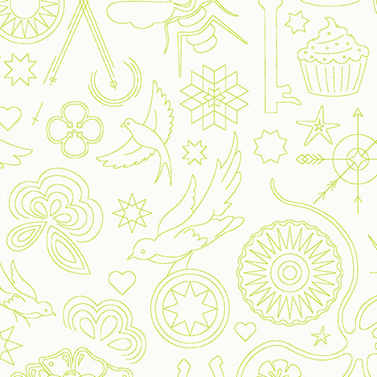 Sun Print Luminance - Embroidery - Moss