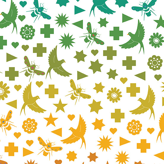 Alison Glass Art Theory - Seventy Six Bird & Bee