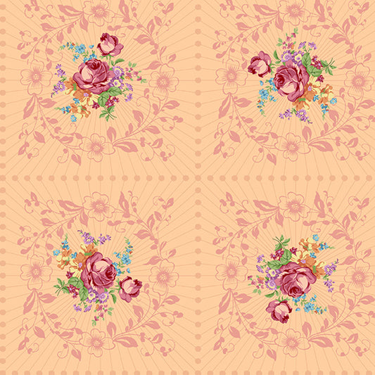Nonna Fabric - Rosalia Wreath - by Giucy Giuce for Andover