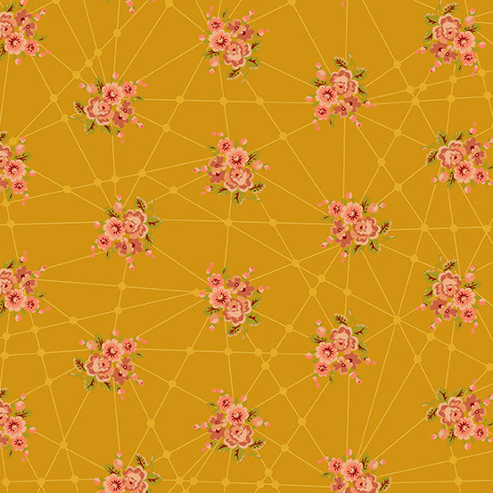 Nonna Fabric - Garfield Little Bouquets - by Giucy Giuce for Andover