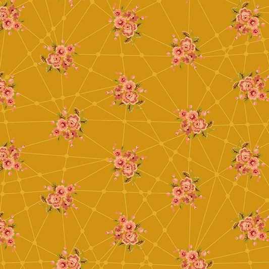 Nonna Fabric - Garfield Little Bouquets - by Giucy Giuce for Andover