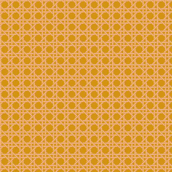 Nonna Fabric - Peaches Caning - by Giucy Giuce for Andover