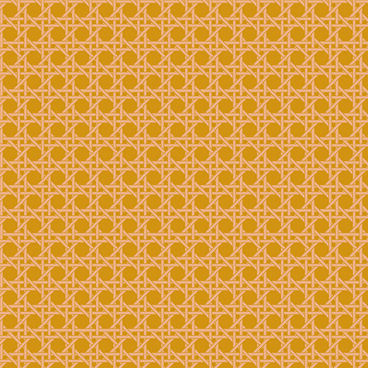 Nonna Fabric - Peaches Caning - by Giucy Giuce for Andover
